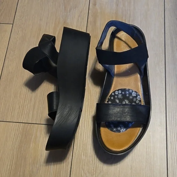PIAMPIANI Leather Sandals Size 9 - Picture 2 of 7